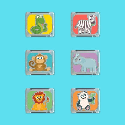 6 Cubos Luminosos Zoo GloPals