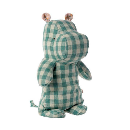 Peluche Hipopótamo Verde Cuadros Mediano Safari Friends Maileg