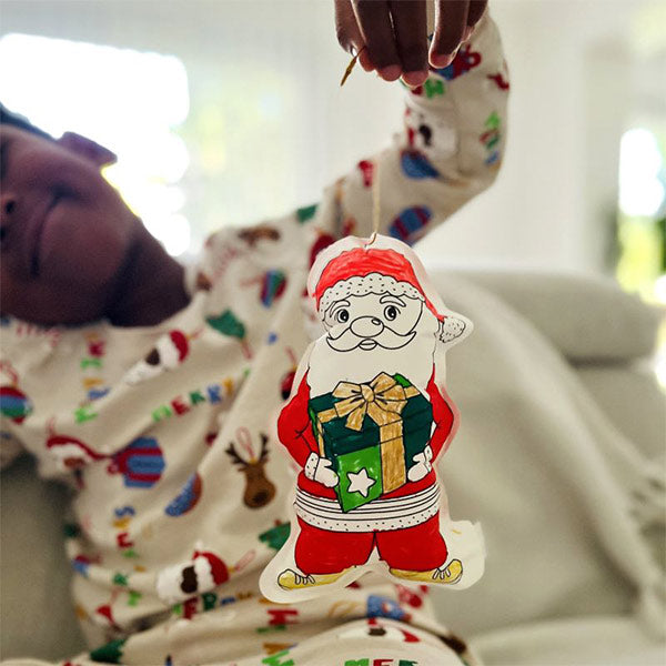 Inflables (Árbol + Santa + Estrella) Y Cordones Para Colgar Del Árbol