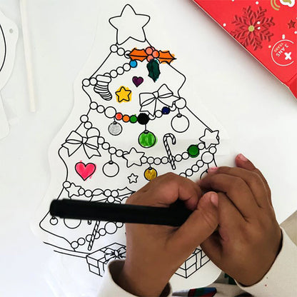 Inflables (Árbol + Santa + Estrella) Y Cordones Para Colgar Del Árbol
