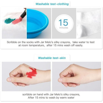 6 Crayones Suave Lavable Jarmelo