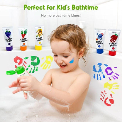 Bote Pinturas De Dedos Lavable Jarmelo 6 uds