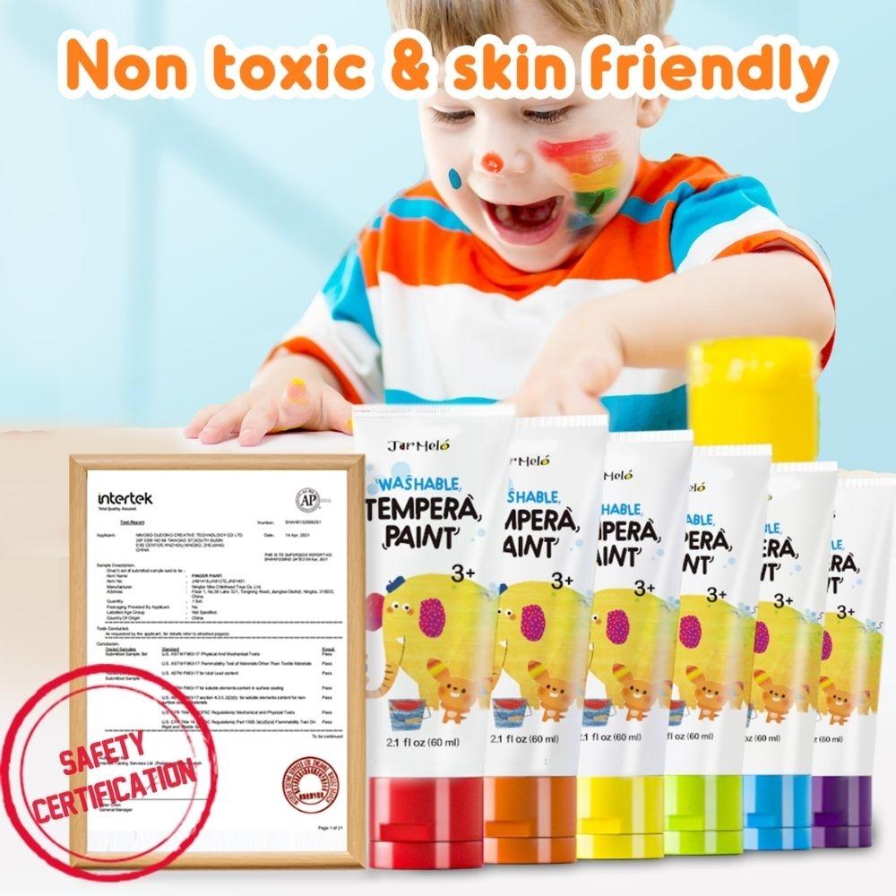 Bote Pinturas De Dedos Lavable Jarmelo 6 uds