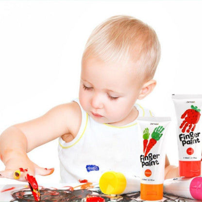 Bote Pinturas De Dedos Lavable Jarmelo 6 uds