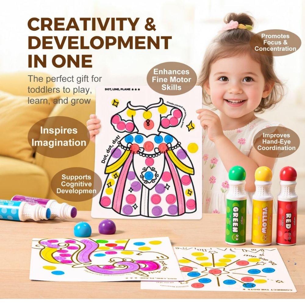 Set Creativo Marcadores Puntos Jarmelo 6 uds