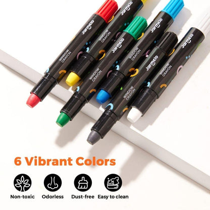 6 Crayones Para Cristal, Azulejos Y Papel Jarmelo