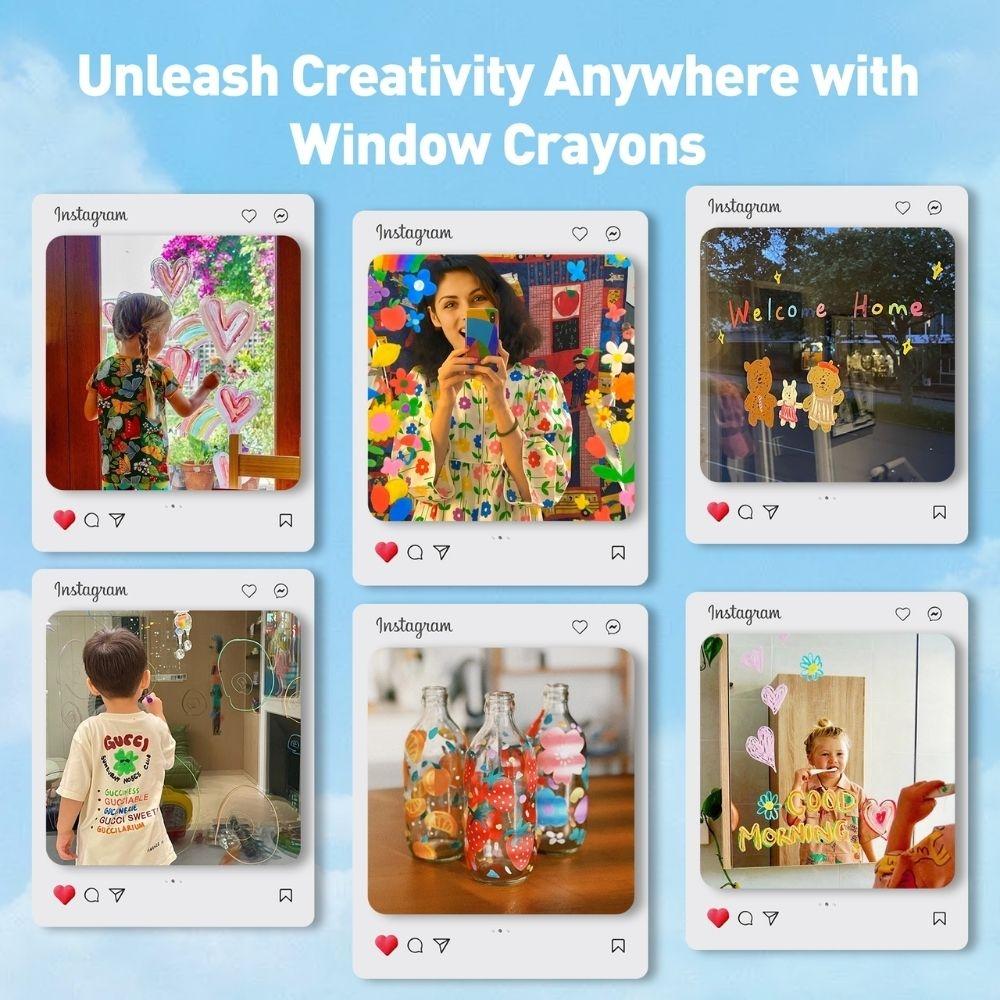 6 Crayones Para Cristal, Azulejos Y Papel Jarmelo