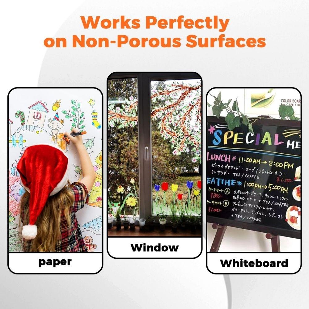 6 Crayones Para Cristal, Azulejos Y Papel Jarmelo