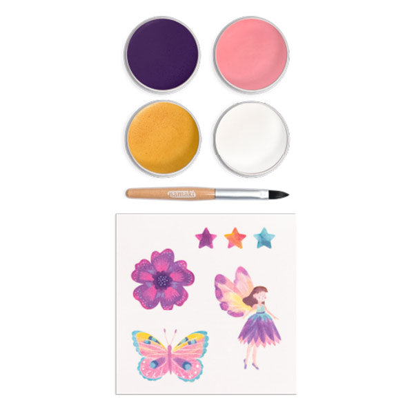Kit 4 Colores Pintura De Cara Butterfly Bio Cosmetic Namaki