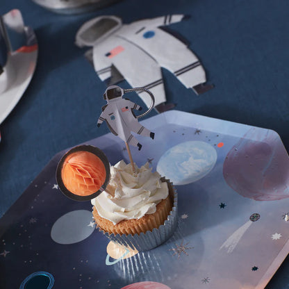 Kit Para Cupcake Espacial Meri Meri 24 Toppers