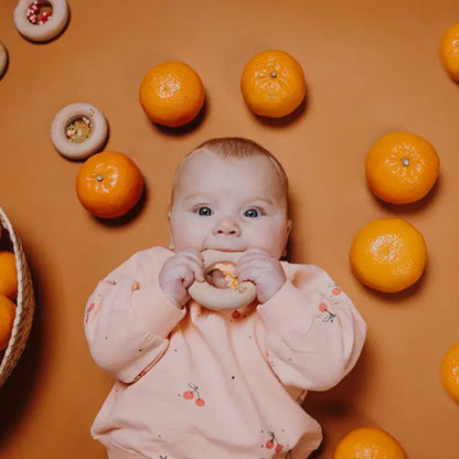 Sonajero Mordedor Sensory Donuts Strawerries Petit Boum