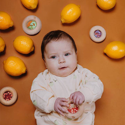 Sonajero Mordedor Sensory Donuts Kiwis Petit Boum