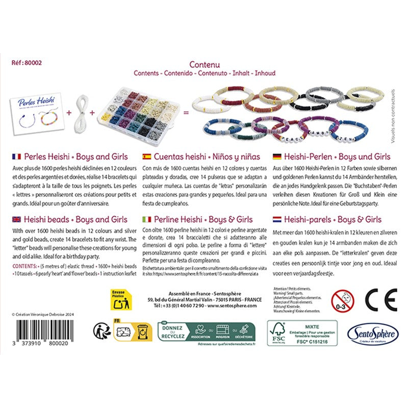 Crea tus Pulseras Perlas Heishi Boys and Girls