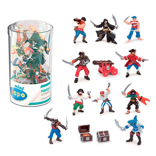 Mini Plus Piratas Y Corsarios Tubo 12 Piezas Papo