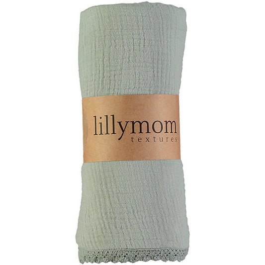 Muselina Lillymom Algodón Orgánico Plaid Textures Forest XXL
