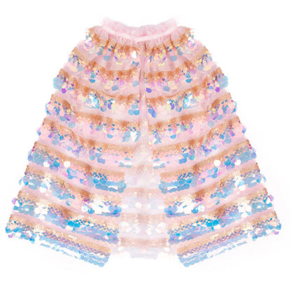 Capa Lentejuelas Dorado/Rosa 5th Avenue Talla 4-6 Años Great Pretenders