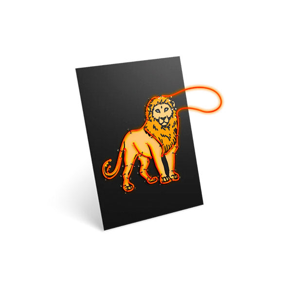 Kit Decoración Pared Iluminada KidyNeon Naranja Kidywolf