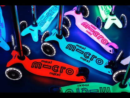 Patinete Mini Micro Deluxe Glow Led Rosa