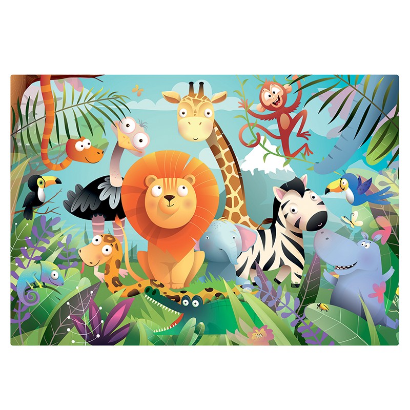 Puzzles Animales Salvajes 2x24 piezas