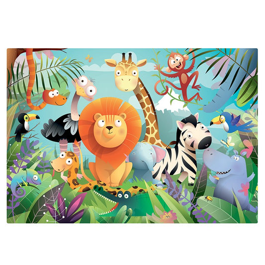 Puzzles Animales Salvajes 2x24 piezas