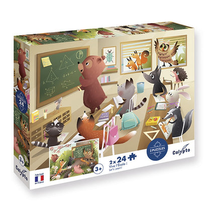 Puzzles Viva el Cole 2x24 piezas