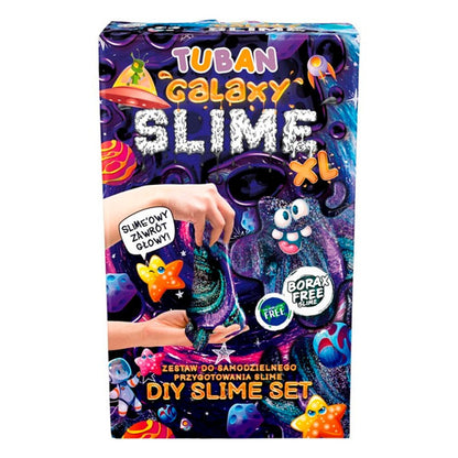 Crear Slime Galaxy Negro Brillante XL Tuban