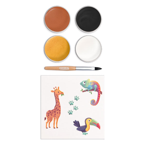 Kit 4 Colores Pintura De Cara Tiger Bio Cosmetic Namaki