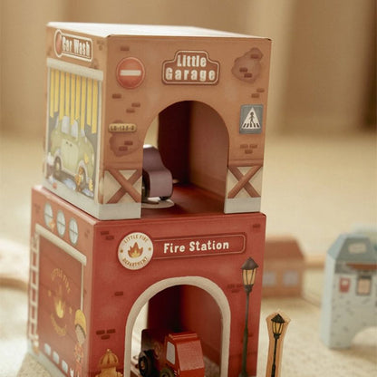 Torre Encajable Ciudad Con Coches Little Dutch