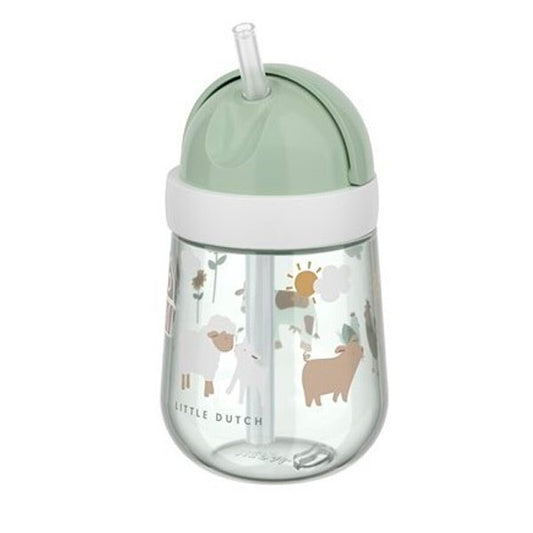 Vaso Con Pajita Mio 300 Ml Pequeña Granja Little Dutch